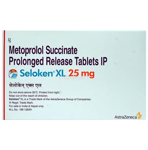 seloken xl 25mg tablet 30's